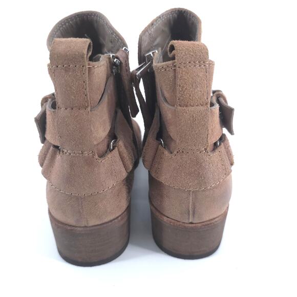 Dolce Vita Meggie Boho Western Double Strap Buckle Wood Block Stacked Heel 6 - Picture 8 of 11